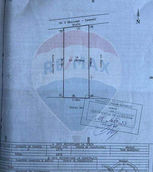 Teren Construcții intravilan de 2679 mp, în Islaz