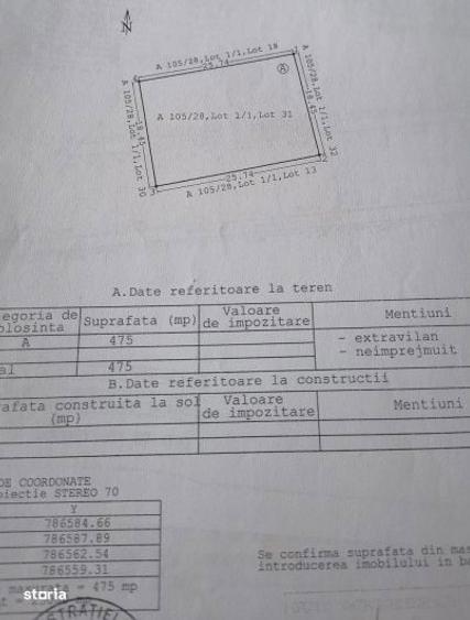 Teren de 475 mp, în Valu lui Traian