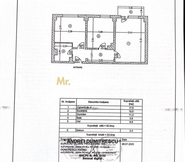 Apartament cu 2 camere decomandat în Banat