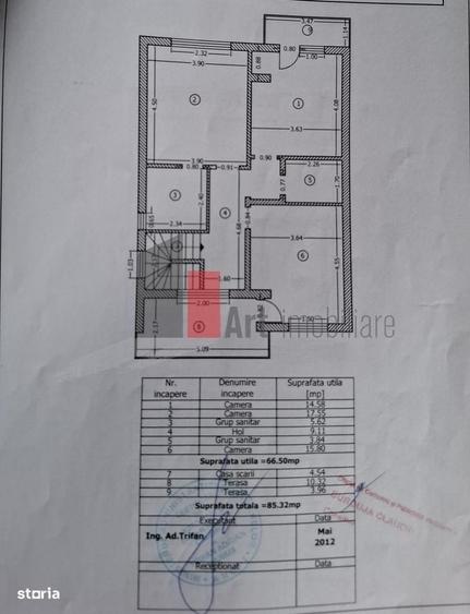 Casă cu 4 camere în Postăvari