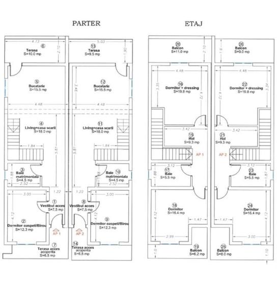 Duplex cu 4 camere cu Canalizare în Covaci