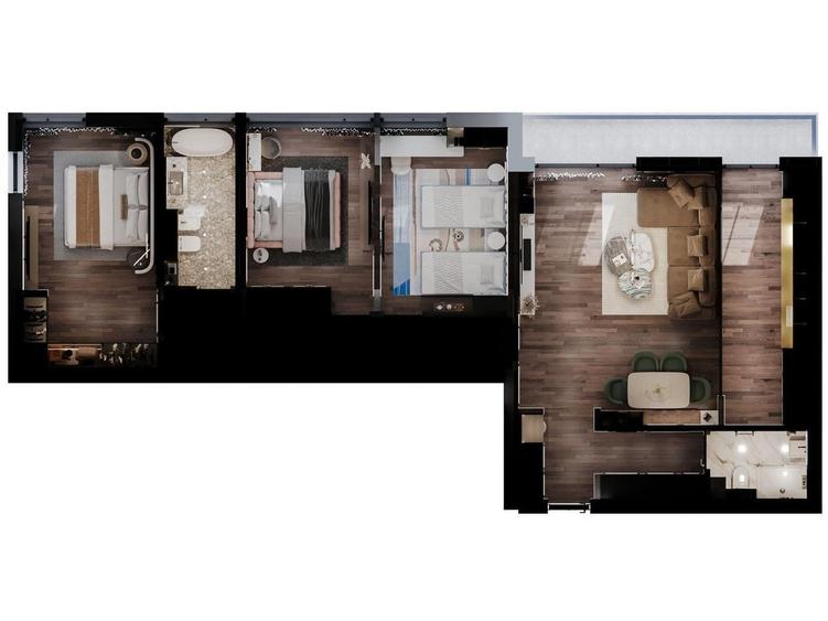 Apartament cu 4 camere în Universității