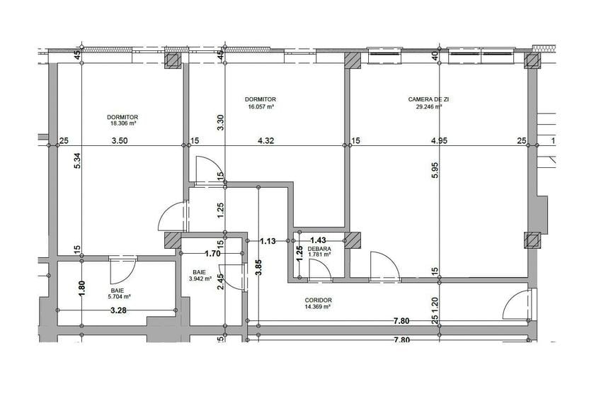 Apartament cu 3 camere decomandat în Ultracentral