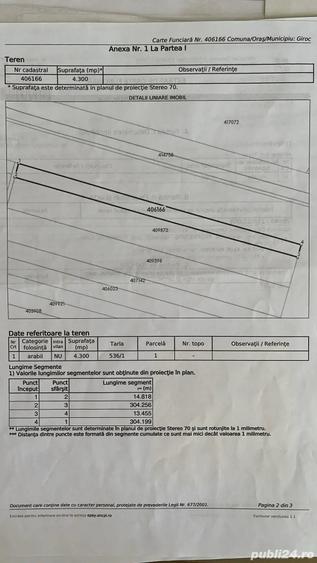 Teren de 4300 mp, în Giroc
