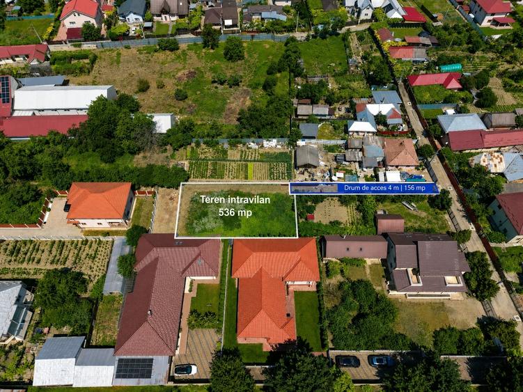 Teren Construcții intravilan de 536 mp, în Calea Moldovei