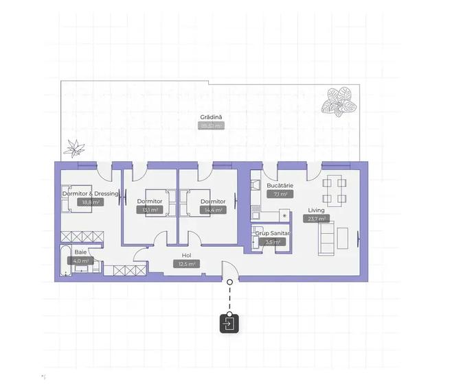 Apartament 4 camere cu grădină – zona Erou Iancu Nicolae - 2