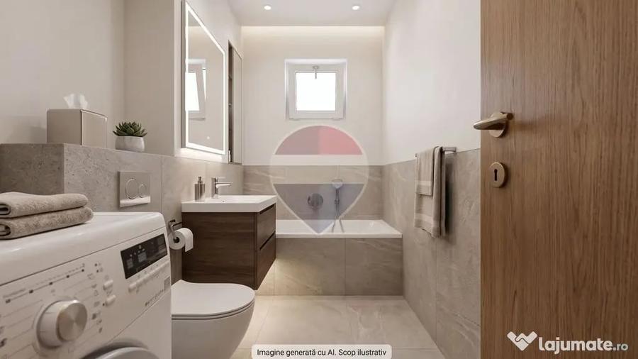 Apartament cu 3 camere semidecomandat în Nord
