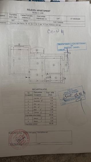 Apartament cu 2 camere decomandat, mobilat în Dancu