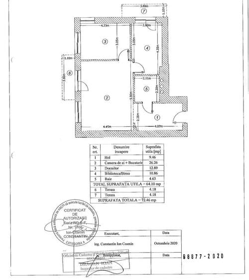 Apartament Lux 3 Camere Luxuria Domenii I Curte 56mp - 2