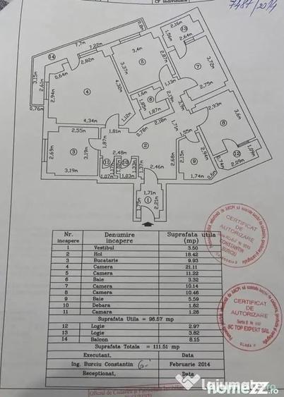 4 camere | Universitate | 111,57 mp | Reabilitat Termic - Bucuresti (Bucuresti-Ilfov) - 1