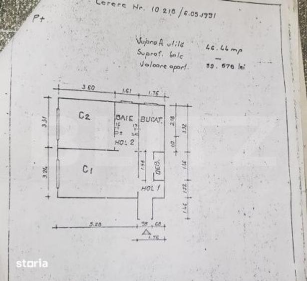 Apartament cu 2 camere, mobilat în Ultracentral