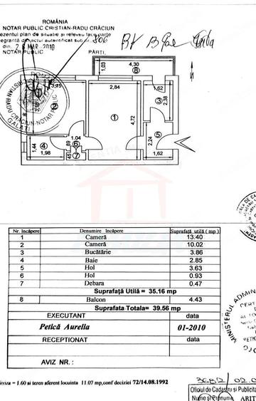 Apartament cu 2 camere semidecomandat în Nord