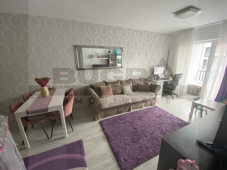 Apartament cu 2 camere semidecomandat, mobilat în Bună Ziua