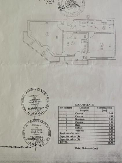 Apartament cu 2 camere decomandat, mobilat în 13 Septembrie