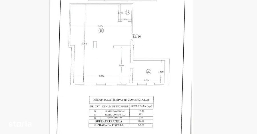 Spațiu comercial, de 127 mp, în Smârdan