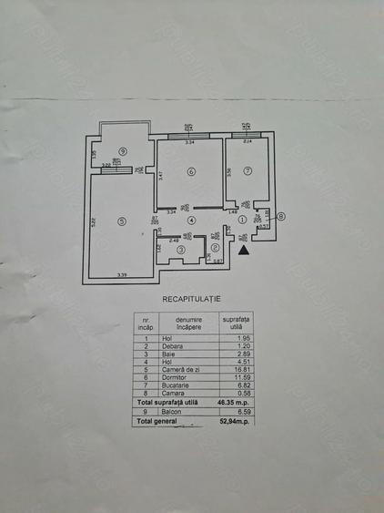 Apartament cu 2 camere decomandat, mobilat în 1 Decembrie 1918