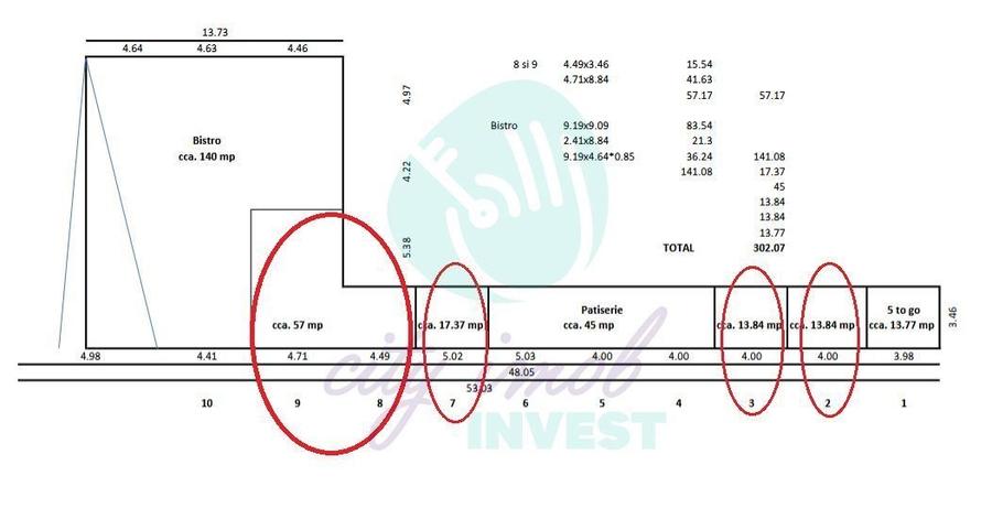 Spațiu comercial, de 13.84 mp, în Centrul Civic