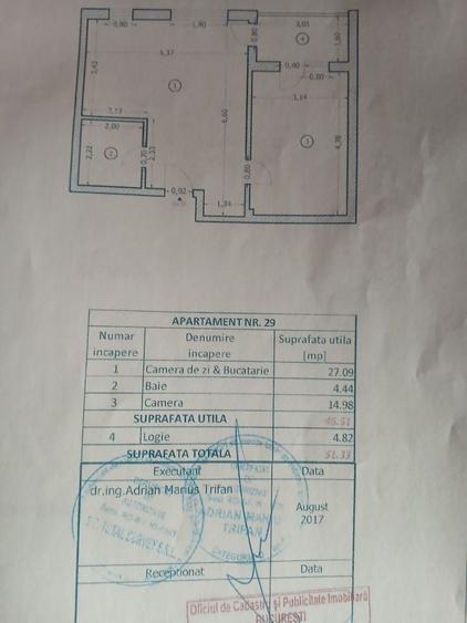 Apartament cu 2 camere decomandat în Exterior Vest
