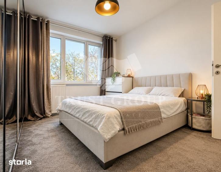 Apartament cu 2 camere semidecomandat, mobilat în Pajura
