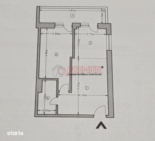 Apartament cu 2 camere, mobilat în Vitan
