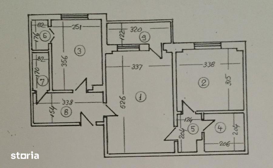 Apartament cu 2 camere, mobilat în Obor