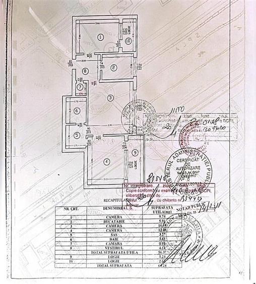 Apartament cu 3 camere semidecomandat în Ultracentral
