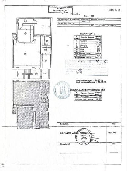 Apartament cu 3 camere decomandat, mobilat în Clucerului