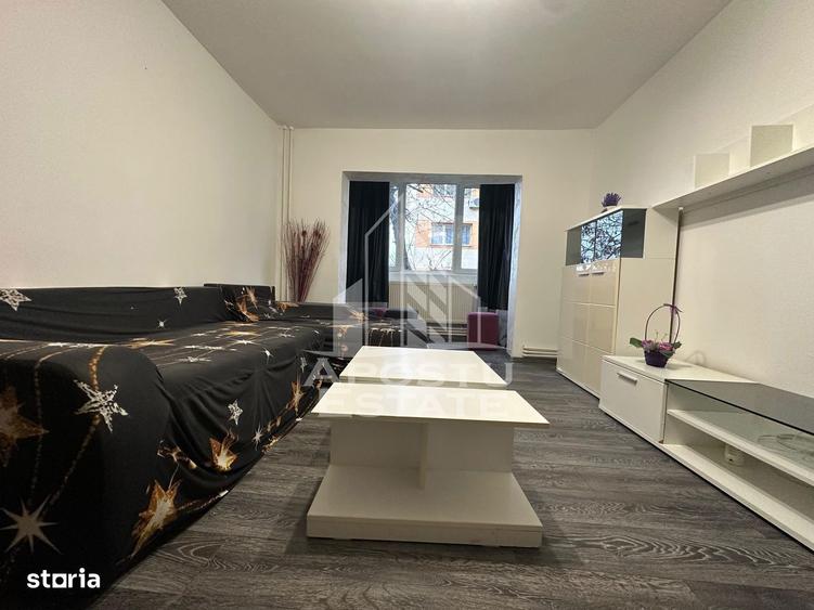 Apartament cu 3 camere semidecomandat, mobilat în Girocului