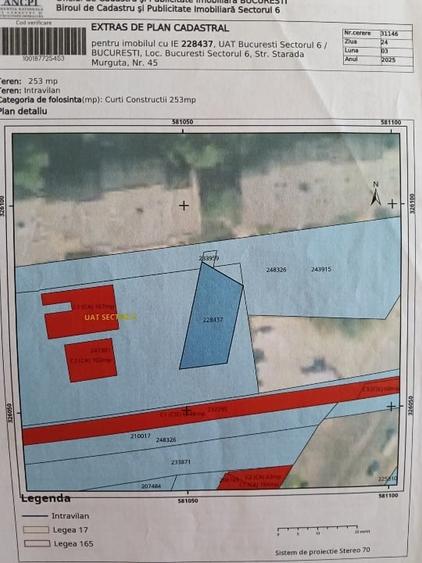 Teren Construcții intravilan de 253 mp, în Drumul Taberei