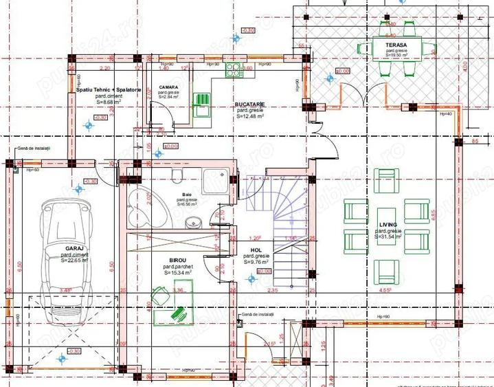 Casă cu 5 camere cu Teren 620 Mp în Sângeorgiu de Mureș