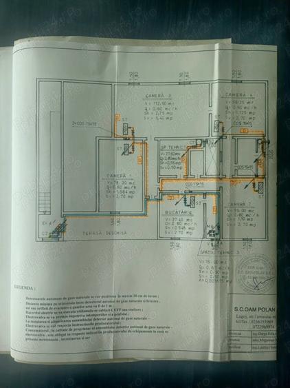 Apartament cu 4 camere semidecomandat în Central