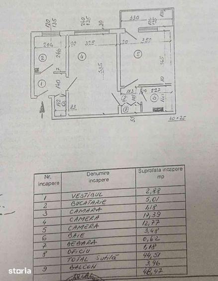 Apartament cu 2 camere în Dristor