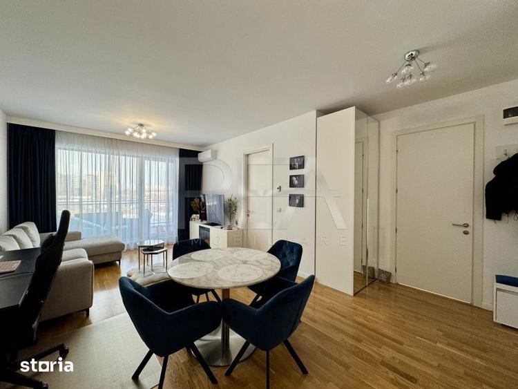 Apartament cu 2 camere semidecomandat, mobilat în Domenii