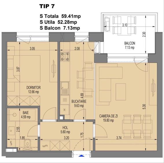 Nusco city Faza 2 /Apartament cu gradina privata /Orientare interioara/Predare imediata - 6