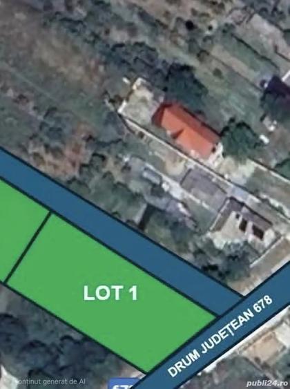 Teren de 1990 mp, în Central