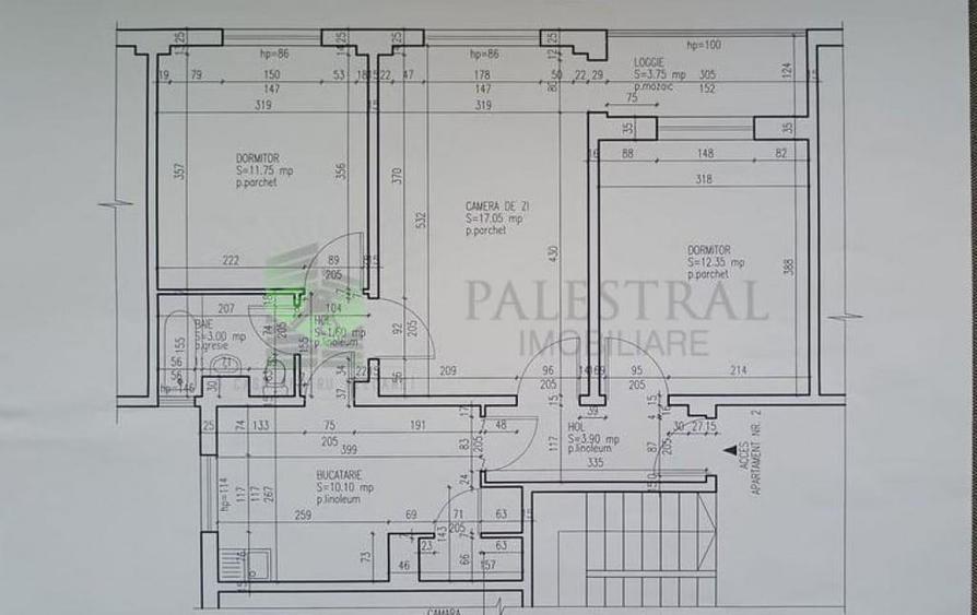 Apartament de 3 camere Scriitorilor ,parter,117500 Euro - 1