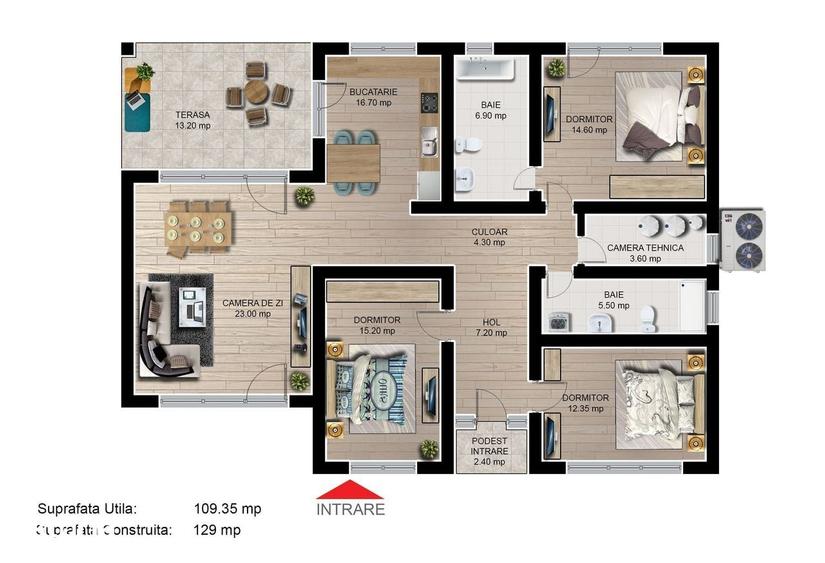 Casa individuala 4 camere Cartier Izvor Tarlungeni Brasov - 7