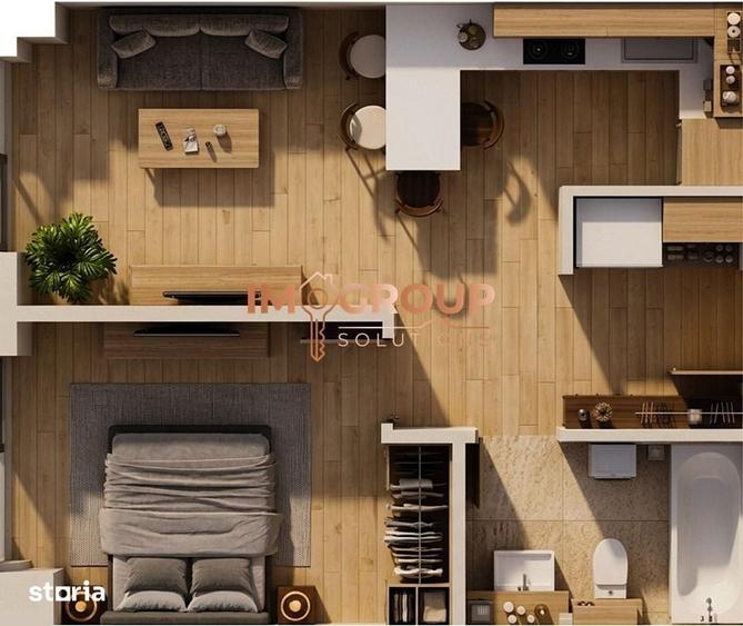 Apartament cu 2 camere în Tătărași