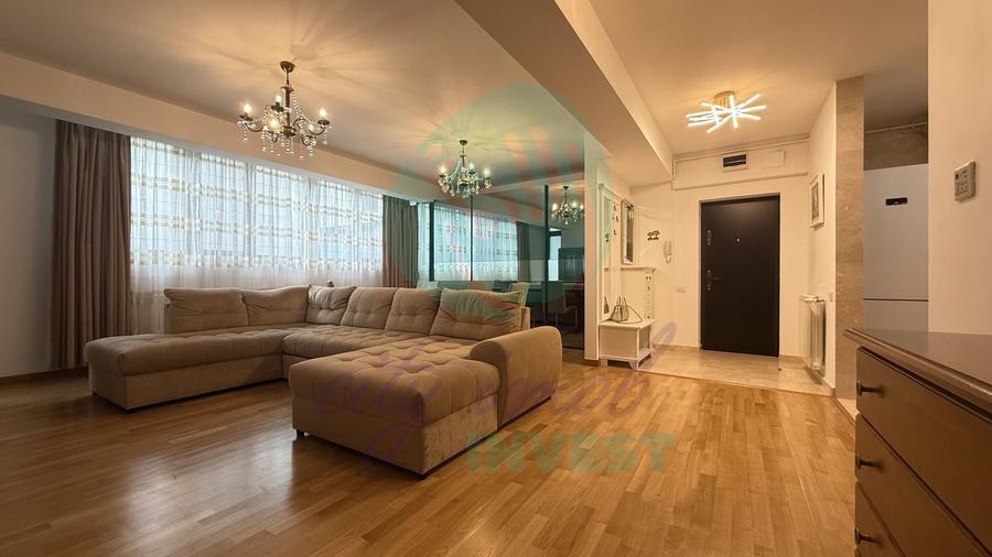 Apartament cu 3 camere semidecomandat, mobilat în Kiseleff