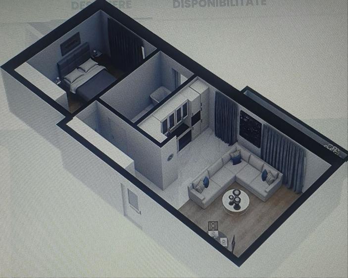 Apartament cu 2 camere decomandat în Vest