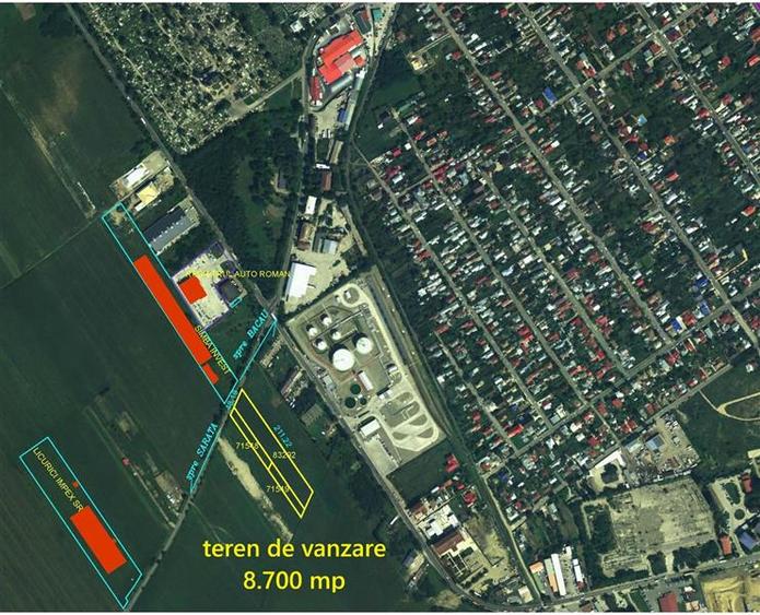 Teren intravilan de 8700 mp, în Vest