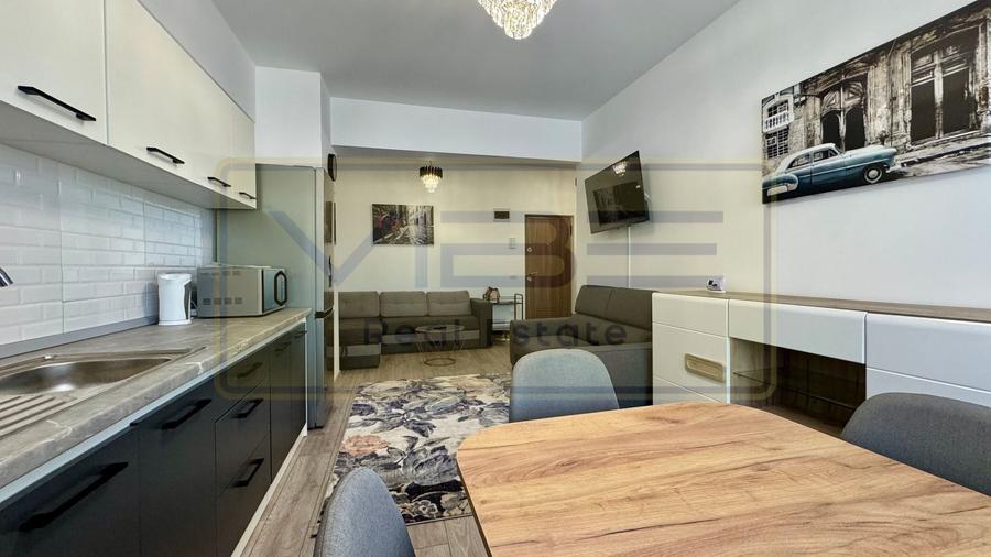 Apartament cu 2 camere semidecomandat, mobilat în Gară