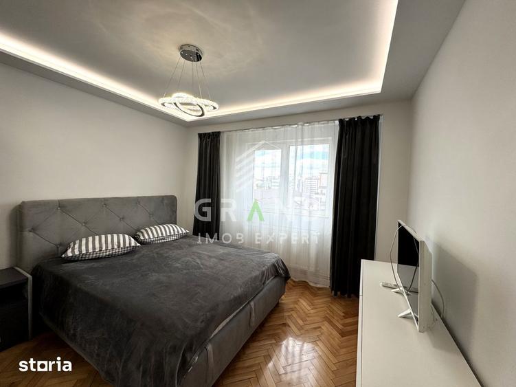 Apartament cu 3 camere decomandat, mobilat în Mărăști