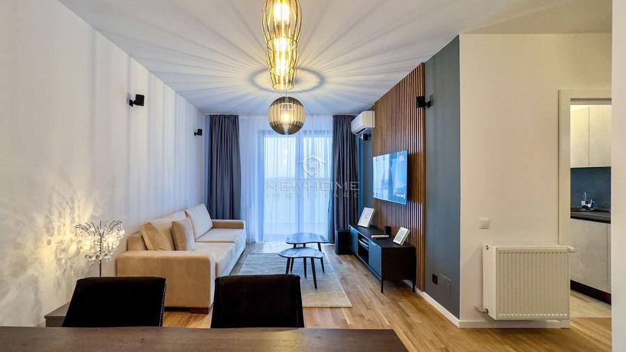Apartament cu 2 camere semidecomandat, mobilat în Între Lacuri