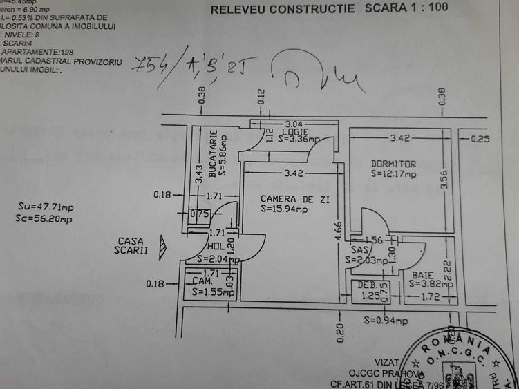 Apartament cu 2 camere semidecomandat în Ultracentral