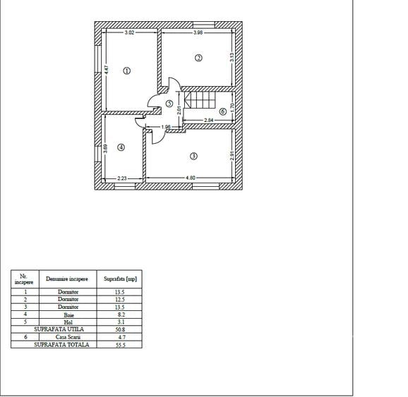 Casă cu 4 camere cu Teren 440 Mp în Tunari