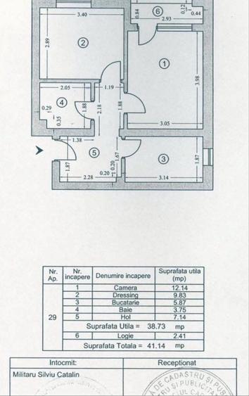 Apartament cu 2 camere decomandat în Central
