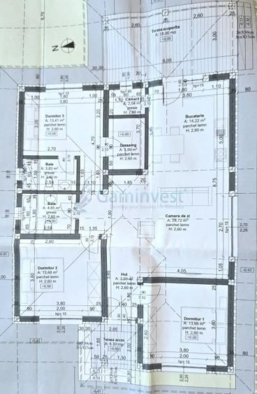 Casă individuală cu 4 camere cu Teren 502 Mp în Sântandrei