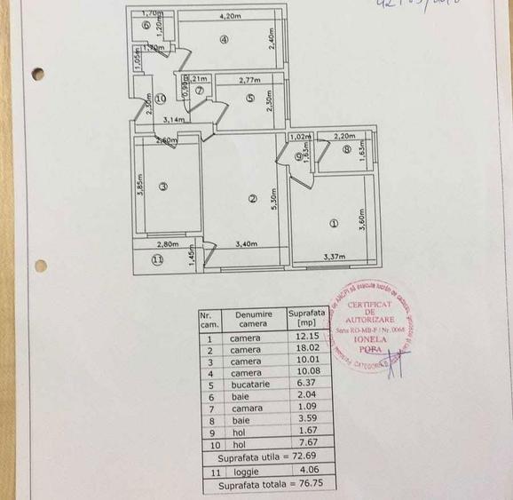 Apartament cu 4 camere semidecomandat în Titan