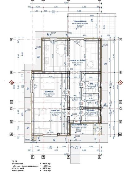 Casă cu 3 camere cu Teren 400 Mp în Păcurari
